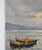 Mediterranean Vintage Italian Fishing Boats at Sunrise Painting For Sale - Image 3 of 5