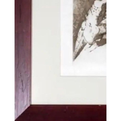 Brown Limited Edition 1970 Dorothea Tanning Signed Original Etching - Amoureux Au Bord De Mer - Japan Paper Surrealism For Sale - Image 8 of 12