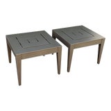 Pair McKinnon and Harris Wyatt Square Side Tables For Sale