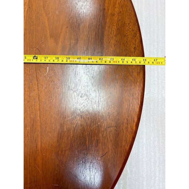 Vintage Queen Anne-Style Mahogany Drop-Leaf Console & Dining Table, C. 1940 For Sale - Image 9 of 10