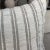 Belgium Linen and Wool Pillow in Gray Stripe Lumbar With Insert For Sale In Los Angeles - Image 6 of 7
