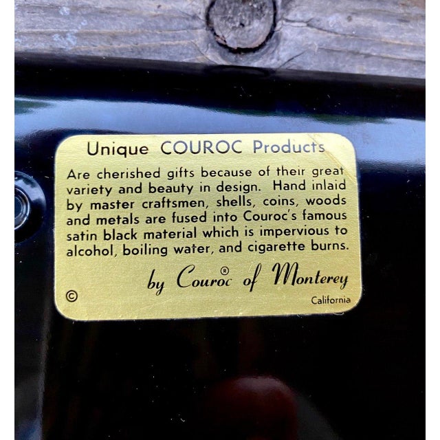 Zodiac Serving Tray Vintage Couroc of Monterey | 12 Astrological Medallions | California Modern For Sale - Image 17 of 18