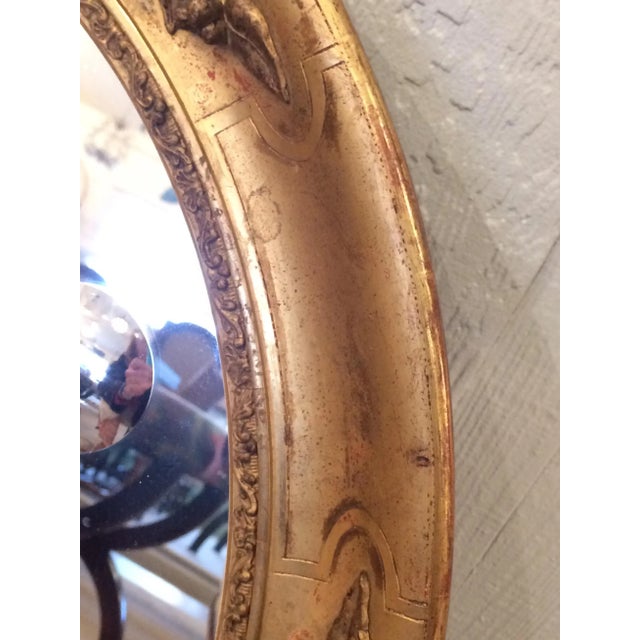 French Framed Oval Mirror For Sale - Image 4 of 13