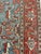 Antique Persian Serapi Carpet Handmade Wool Oriental Rug Rust, Ivory, Light Blue For Sale - Image 12 of 18