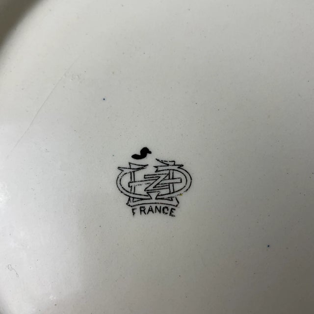 Blue Paisely Bowl by Gien, 1920s For Sale - Image 8 of 10