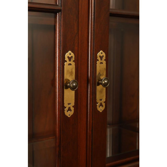 Ethan Allen 'Georgian Court' Cherry China Cabinet For Sale - Image 18 of 18