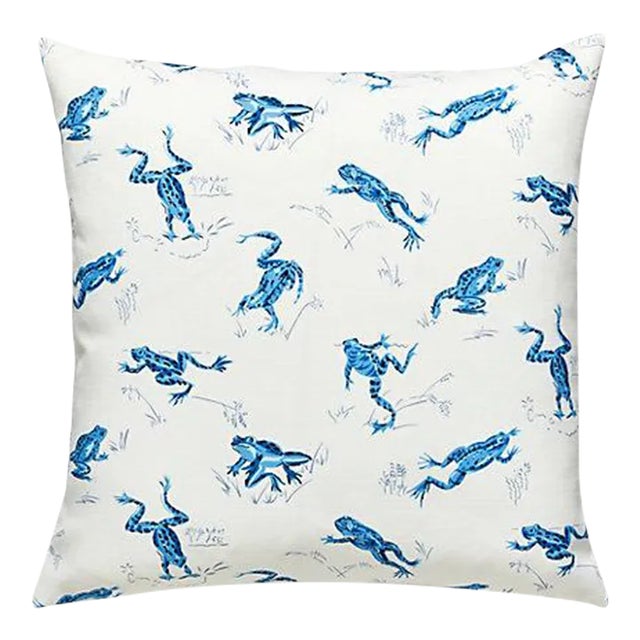 The House of Scalamandré Calabasas Cnty Outdoor Pillow, Creek For Sale