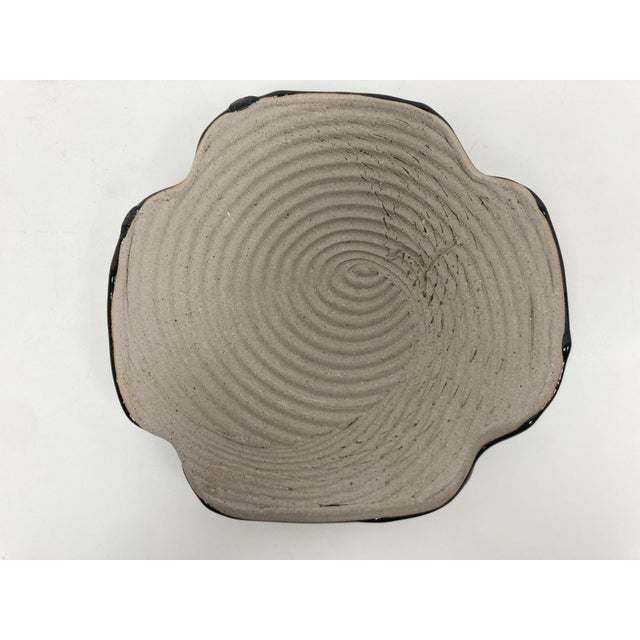 Vintage Japanese Glazed Pottery Sweets Tray For Sale In New York - Image 6 of 9