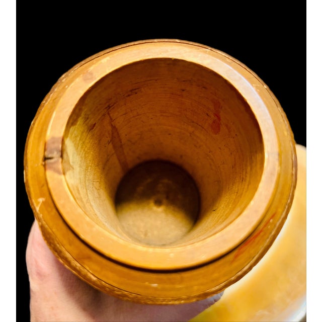 Mid-Century Birch Bark Wood Goblet Folk Art Vintage Souvenir — Lake Geneva, Wisconsin For Sale - Image 10 of 11