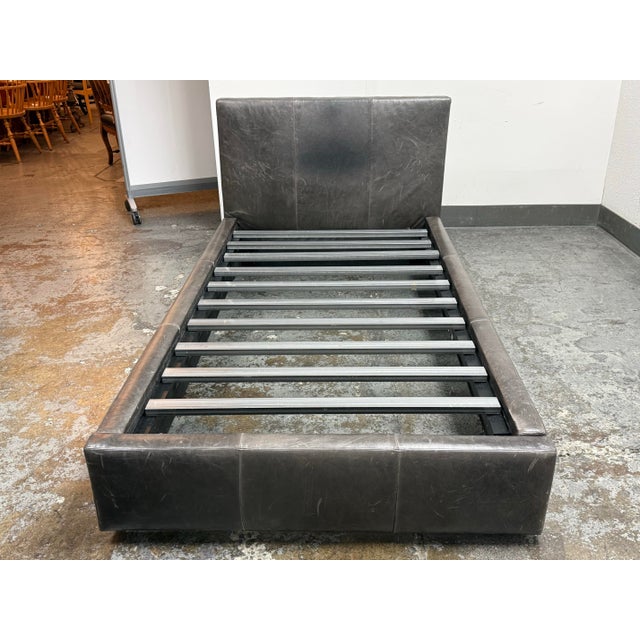 Design Plus Gallery presents a Twin Size Wyatt Leather Bed Frame from Room & Board. This contemporary bed frame showcases...