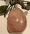 Asian Carved Rose Quartz Decorative Hard Stone Fruit Pear Shaped For Sale - Image 6 of 10