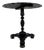 19th Century French Ebonised Side Table with Brass Detailing For Sale