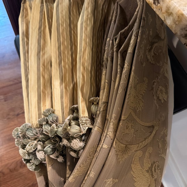 French Custom Drapery Panels For Sale - Image 3 of 5