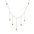 Modern 1.20 Carat Diamond Necklace 14 Karat Rose Gold Fringe Drop Pave Orbs Round Short For Sale - Image 3 of 4