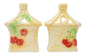 Pagoda and Cherry Made in Portugal Salt & Pepper Set
