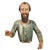 LARGE POLYCHROMED WOOD SANTOS FIGURE OF A MALE SAINT Probably Spanish Colonial, 18th century 21 1/2" H x 5 1/2" D x 21" W...