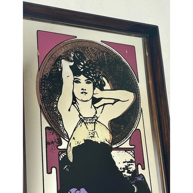 Vintage Art Nouveau Mirror, 1970s For Sale - Image 10 of 18