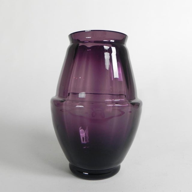 Art Deco Acorn Vase by Willem Jacob Rozendaal for Kristalunie Maastricht, 1931 For Sale - Image 9 of 9