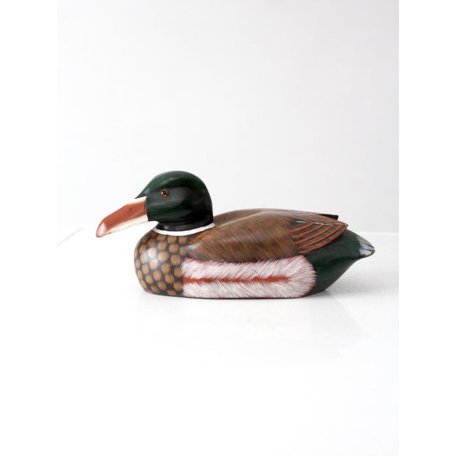 Vintage Hand Painted Wood Mallard Duck Decoy For Sale - Image 15 of 15