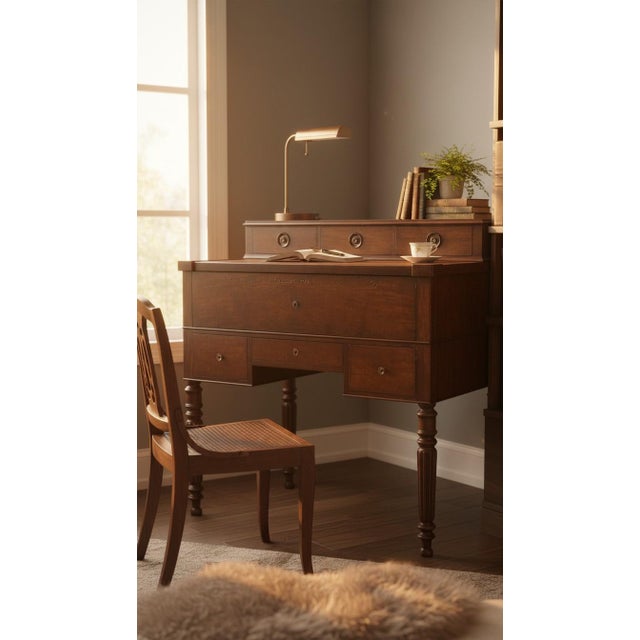 Louis Philippe Stepped Desk, 1890s For Sale - Image 9 of 12