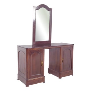 Vintage Portuguese Dressing Table with Mirror, 1920s For Sale