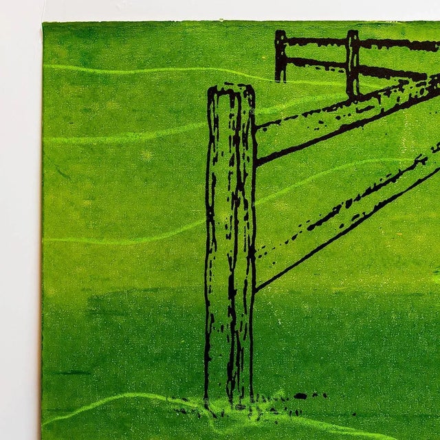 Modern Iain BaxterIain Baxter& "Reaching Landscape" Conceptual Monoprint Painting For Sale - Image 3 of 4