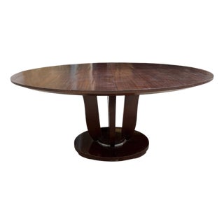 Barbara Barry for Baker Large Art Deco Mahogany Dining Table For Sale