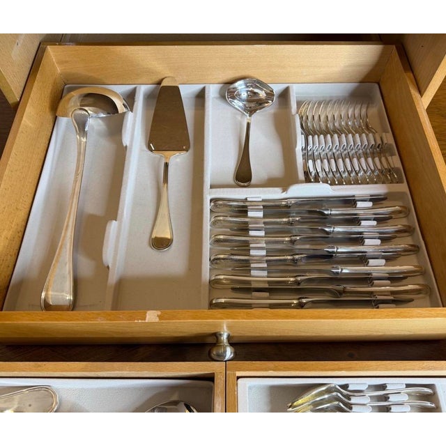 Vintage Silverware Set by Guy Degrenne, 2010, Set of 127 For Sale - Image 3 of 8