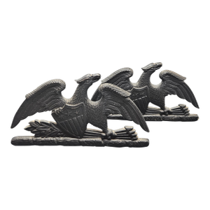 Vintage 1952 Virginia Metalcrafters Federal Spread Eagle Bookend Doorstop Iron
