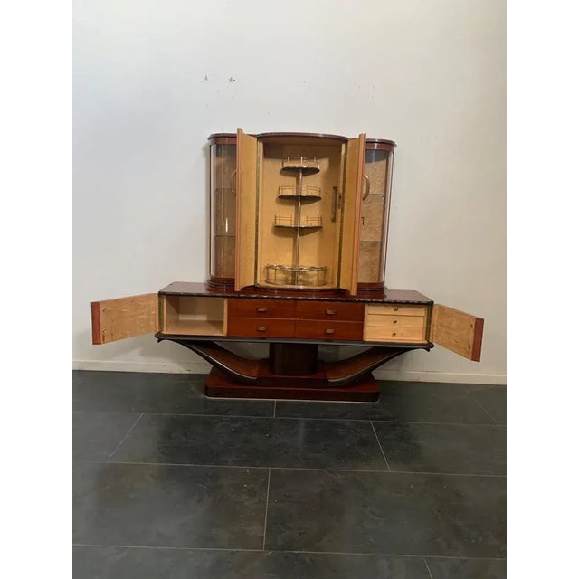 Art Deco Mahogany Sideboard or Showcase, 1930s For Sale - Image 15 of 17