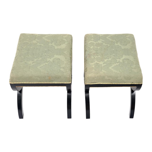 French Pair of Stools, Vintage French, Circa 1930s For Sale - Image 3 of 9
