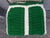 1960's Hand Knit Green/ White Blanket- Very Clean For Sale - Image 4 of 12
