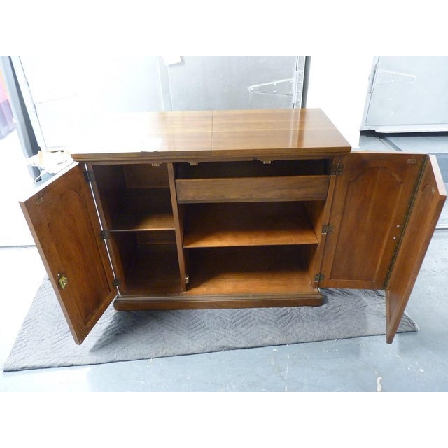 Expandable Walnut Buffet With Wheels Chairish