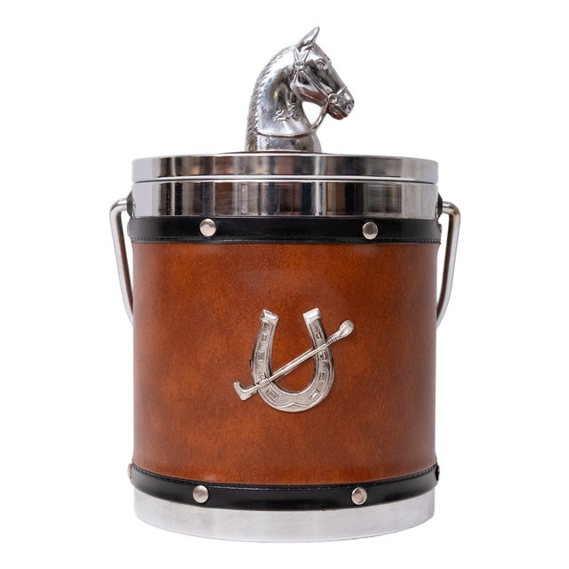 Equestrian Horse Ice Bucket, 1970s For Sale