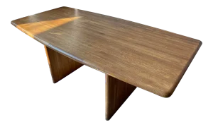 1970s Vintage Mid-Century Modern Solid Wood Dining Table or Desk