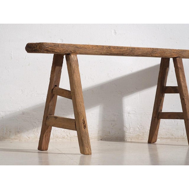 Early style antique Chinese bench (c.1870) Dimensions: Length: 122 cm Depth: 12 cm Height: 52 cm Style: Qing Dynasty...