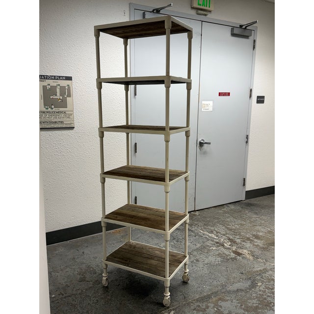 2010s Luay Al-Rawi for Restoration Hardware Dutch Industrial Narrow Single Shelving For Sale - Image 5 of 12
