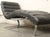 Mid-Century Modern Black Leather Oviedo Chaise Lounge Chair by Restoration Hardware For Sale - Image 3 of 11