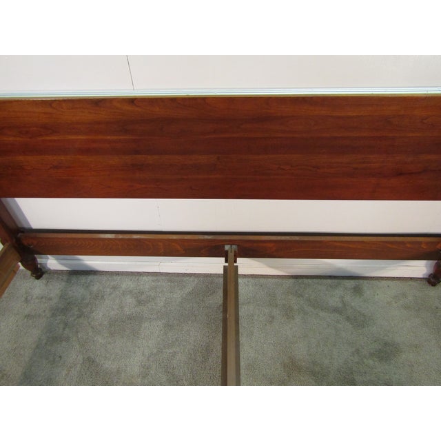 Wood Pennsylvania House Solid Cherry King Size Poster Bed For Sale - Image 7 of 12
