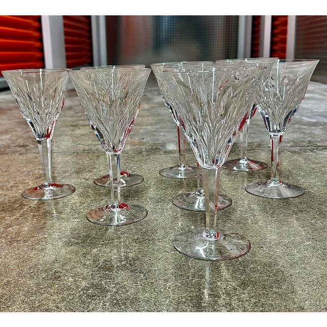 1940, Royal Leerdam "Contessa" Crystal Claret Glasses - Set of 8 For Sale - Image 9 of 9