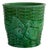 Majolica Basketweave Planter in Green Glazed Ceramic from Mintons, England, 1911 For Sale