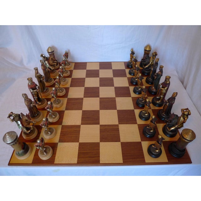 Mid 20th Century 18 Karat Gold Gilt Anri Montsalvat Chess Set For Sale - Image 13 of 13