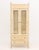Vintage Distressed Faux Bamboo Armoire, the two cabinet doors with linen curtains opening to three shelves above two...