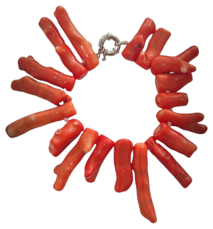 Large Bracelet with Mediterranean Coral Branches, 1950