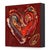 Abstract Le Feu Interieur X - Colorful Impasto Textured Heart Artwork on Wood Panel by Cynthia Coulombe-Bégin For Sale - Image 3 of 9