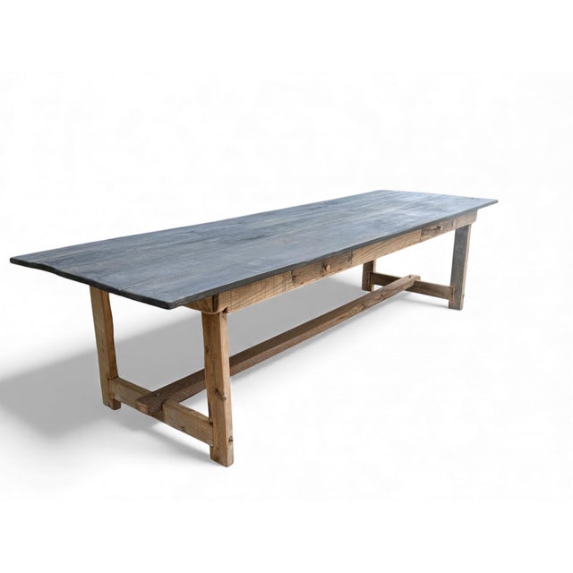 Not Yet Made - Made To Order 132" - French Farmhouse Table With Drawers on Both Sides For Sale - Image 5 of 10