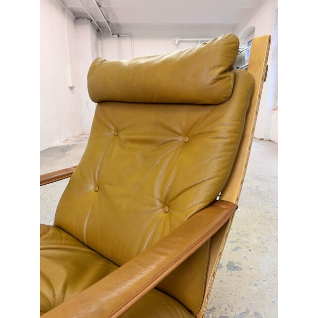 Siesta Chair in Genuine Leather by Ingmar Relling for Westnofa For Sale - Image 10 of 11