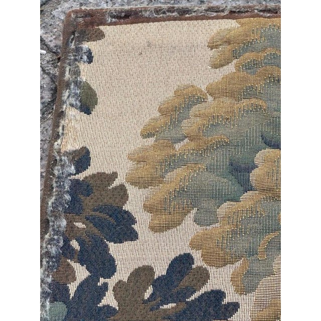 Mid-Century French Aubusson Jacquard Halluin Tapestry verdure Mallard, 1960s For Sale - Image 17 of 18