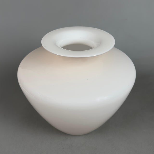 Modern Modern Pink Glossy Murano Glass Vase by V. Nason & C., 1970s For Sale - Image 3 of 10