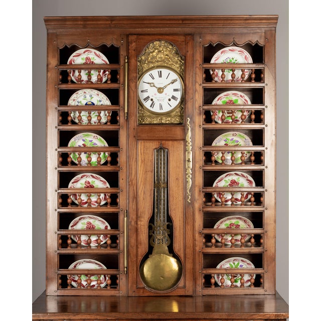 19th Century French Brittany Vaisselier With a Morbier Clock For Sale - Image 4 of 12